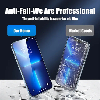 4PCS Full Cover Tempered Glass For iPhone